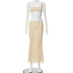 Load image into Gallery viewer, Summer Mesh Two-Piece Dress Set