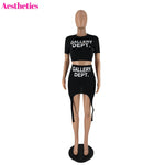 Load image into Gallery viewer, Letter Print Women Two 2 Piece Set