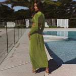 Load image into Gallery viewer, New Long Sleeve Bandage Dress Sets Elegant Women Top And Skirts