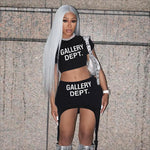 Load image into Gallery viewer, Letter Print Women Two 2 Piece Set