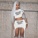 Load image into Gallery viewer, Letter Print Women Two 2 Piece Set