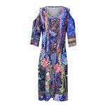 Load image into Gallery viewer, V-Neck Summer Tie-Dye Dresses