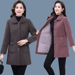 Load image into Gallery viewer, Middle-aged Mothers Faux lamb Wool Coat