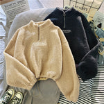 Load image into Gallery viewer, Cashmere Short High Collar Hoodies