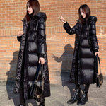 Load image into Gallery viewer, Fashion Thicken Winter Hooded Loose Long Jacket