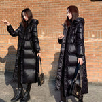 Load image into Gallery viewer, Fashion Thicken Winter Hooded Loose Long Jacket