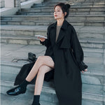 Load image into Gallery viewer, Trench Women French Temperament Autumn Fashion Design Vintage Tunic