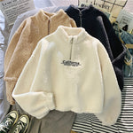 Load image into Gallery viewer, Cashmere Short High Collar Hoodies