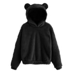 Load image into Gallery viewer, Fluffy hoodies Women kawaii Sweatshirt cute bear ear cap Autumn Winter Warm pullover Long Sleeve outwear Fleece coat moletom new