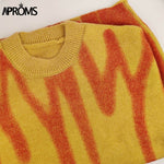 Load image into Gallery viewer, Aproms Elegant Green Striped Print Pullovers
