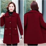 Load image into Gallery viewer, Middle-aged Mothers Faux lamb Wool Coat