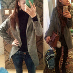 Load image into Gallery viewer, Autumn Winter Women Solid Color Slim Fits Cardigan Warm Thicken Woolen Midi Coat warm woolen coat women long coat winter