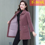 Load image into Gallery viewer, Middle-aged Mothers Faux lamb Wool Coat