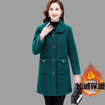 Load image into Gallery viewer, Middle-aged Mothers Faux lamb Wool Coat