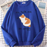 Load image into Gallery viewer, Cat Print Top Women Harajuku Oversize Long-Sleeve Kawaii