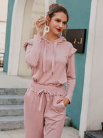 Load image into Gallery viewer, Simplee Casual split pleated women autumn pant set