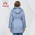 Load image into Gallery viewer, Spring coats Women parkas Oversize Long warm letter print sashes hooded