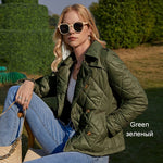 Load image into Gallery viewer, Spring Women Jacket Padded Short Argyle Coats