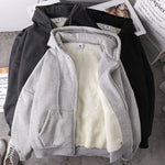 Load image into Gallery viewer, Rimocy Solid Color Women's Hooded Jacket