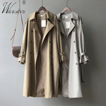 Load image into Gallery viewer, High Quality Classic Khaki Trench Coat