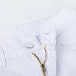 Load image into Gallery viewer, White Hole Ripped Jeans Hight Waist Skinny Bodycon Sexy Trousers Pencil Pants
