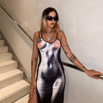 Load image into Gallery viewer, Puloru Sexy Spaghetti Straps Bodycon Midi Dress