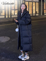 Load image into Gallery viewer, Vielleicht New Solid Color Long Straight Winter Coat