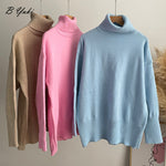 Load image into Gallery viewer, Blessyuki Oversized Cashmere Split Knitted Sweater Women