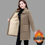 Load image into Gallery viewer, Middle-aged Mothers Faux lamb Wool Coat