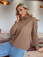 Load image into Gallery viewer, Simplee Women loose pearl button sweatshirt