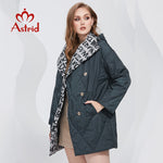Load image into Gallery viewer, Spring coats Women parkas Oversize Long warm letter print sashes hooded