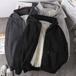 Load image into Gallery viewer, Rimocy Solid Color Women's Hooded Jacket