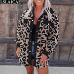 Load image into Gallery viewer, Fashion Style Designer Luxury Sale Leopard Coats