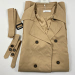 Load image into Gallery viewer, High Quality Classic Khaki Trench Coat