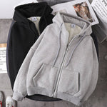 Load image into Gallery viewer, Rimocy Solid Color Women's Hooded Jacket