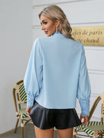 Load image into Gallery viewer, Simplee Chiffon elegant lace women sexy shirt