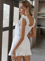 Load image into Gallery viewer, Simplee Casual White Cotton Women Short Sets