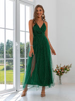 Load image into Gallery viewer, Simplee Mesh backless pink lace women blue party long dress summer Elegant v-neck even maxi dresses