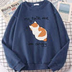 Load image into Gallery viewer, Cat Print Top Women Harajuku Oversize Long-Sleeve Kawaii