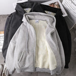 Load image into Gallery viewer, Rimocy Solid Color Women's Hooded Jacket