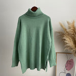 Load image into Gallery viewer, Blessyuki Oversized Cashmere Split Knitted Sweater Women