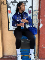 Load image into Gallery viewer, KLALIEN Fashion Casual Slim Coat Women Autumn Simple Print Letter Baseball Uniform Jacket Female Streetwear Sportswear Y2K