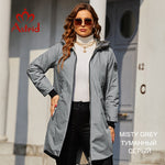 Load image into Gallery viewer, Spring coats Women parkas plus size Long warm zipper hooded pockets padded clothing