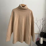 Load image into Gallery viewer, Blessyuki Oversized Cashmere Split Knitted Sweater Women