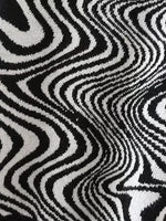 Load image into Gallery viewer, Aproms Elegant Black White Striped Sweaters