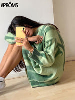 Load image into Gallery viewer, Aproms Multi Striped Knitted Soft Sweaters