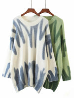 Load image into Gallery viewer, Aproms Elegant Green Striped Print Pullovers