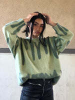 Load image into Gallery viewer, Aproms Elegant Green Striped Print Pullovers