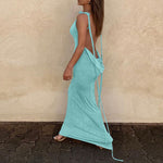 Load image into Gallery viewer, Backless Slim Cami Strap Long Dress