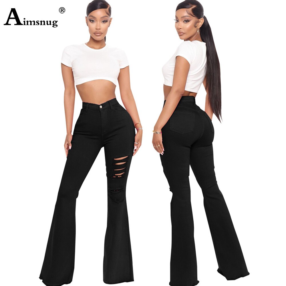 High Waist Jeans Sexy Flare Pants for Women Streetwear 2022 Autumn Vintage Boot Cut Denim Jeans Large Big Womens Demin Trousers